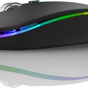 TANMOS Wireless Bluetooth Mouse with LED Slim 2.4GHz Rechargeable