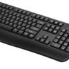 Full-Sized 2.4GHz Wireless Keyboard with Comfortable Palm Rest and Optical Wireless Mouse for Windows