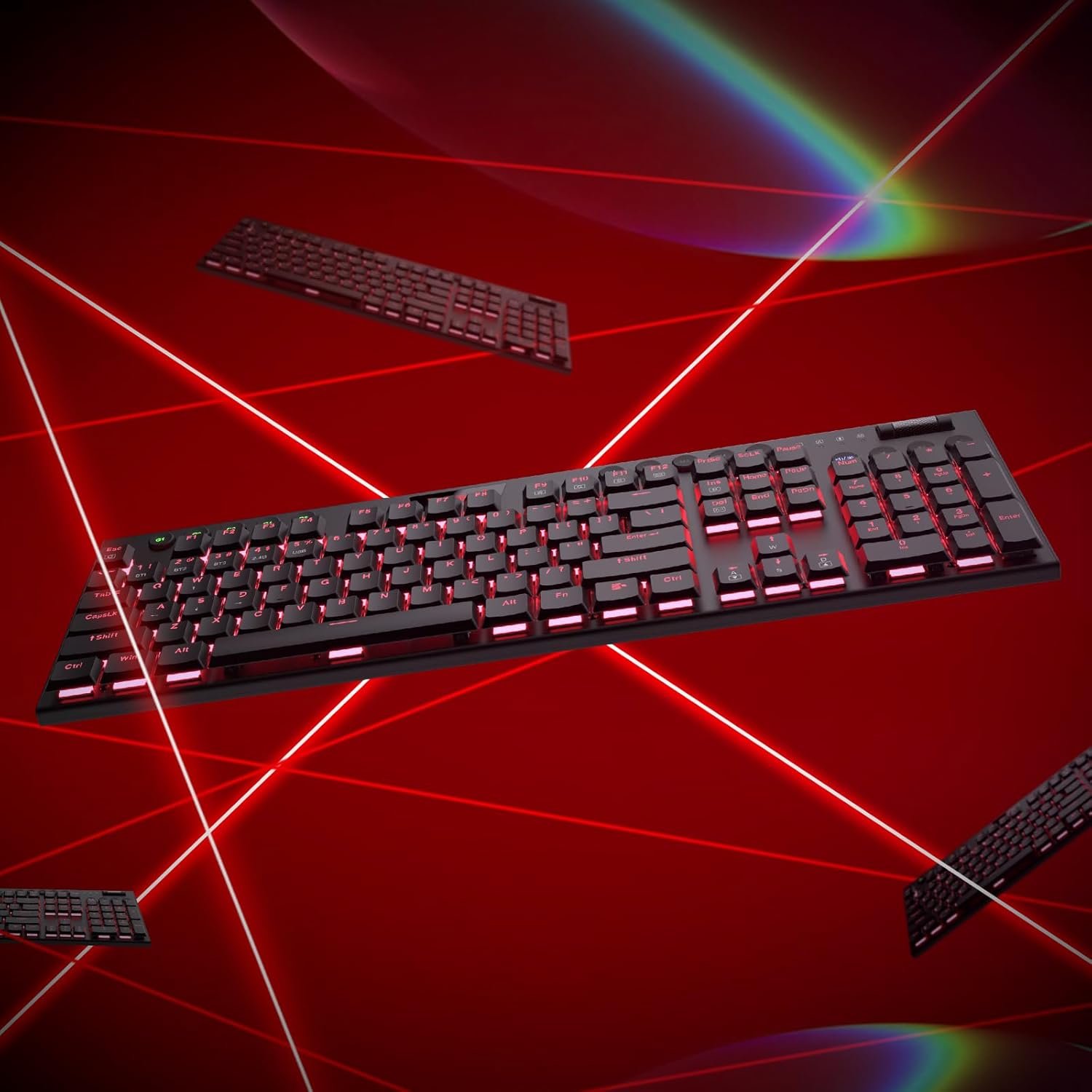 Redgon K618 PRO 3-Mode Wireless RGB Mechanical Keyboard - Image 9