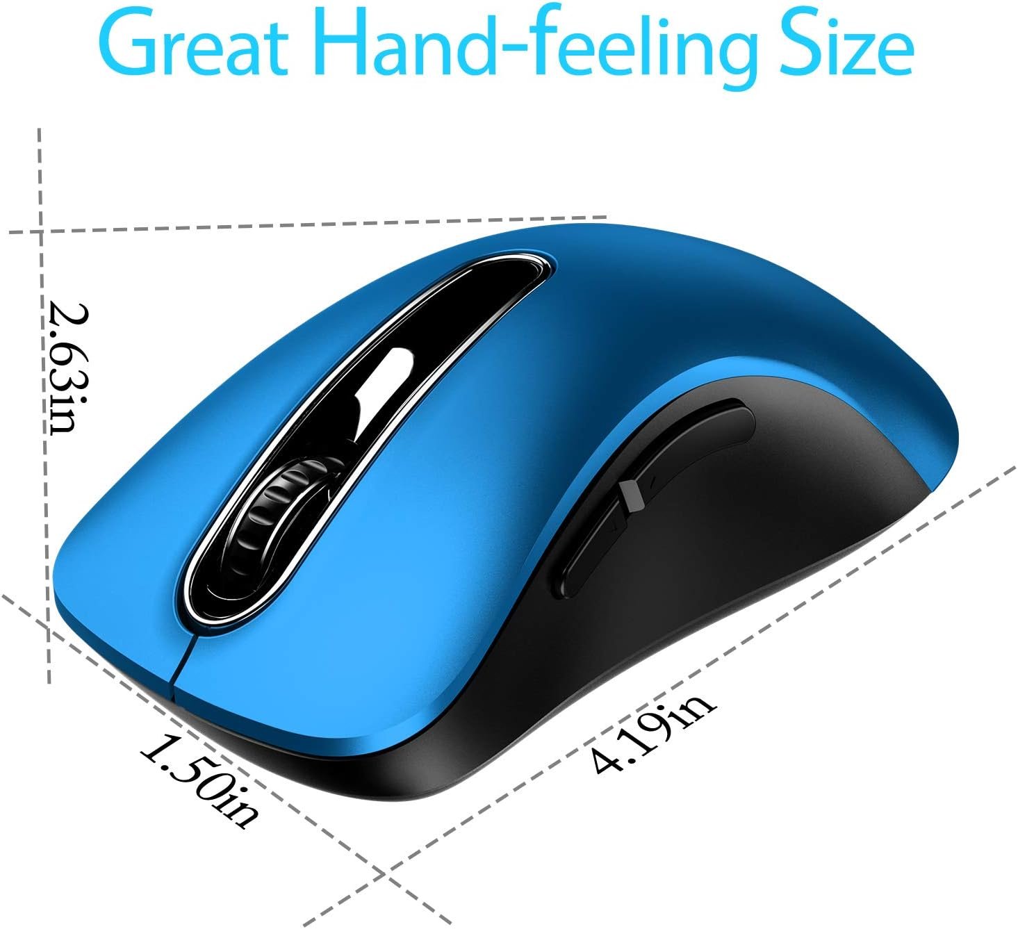 Mamzuoix 2.4G Portable Wireless Mouse 1400 DPI Mobile Optical Cordless Mice - Image 7